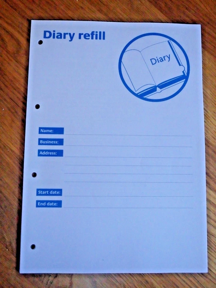 HARMONYDELTA PUBLISHING SFBB Safer Food Better Business Caterers 12 Month Diary Refill 4 Hole Punched