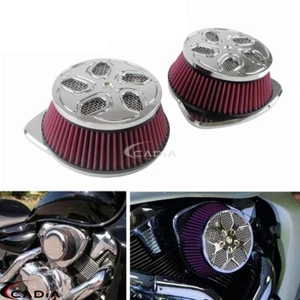 2x Kit de filtro de aire limpiador para Suzuki Boulevard M109R 2006-2022 Intruder VZR1800 - Imagen 1 de 9