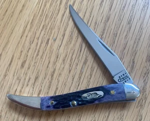 CASE PURPLE TINY TOOTHPICK KNIFE #610096 SS NEVER USED N1 - Picture 1 of 3