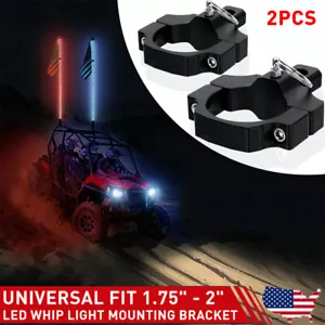 Rear LED Flag Whip Antenna Reverse Light Mount Brackets For Can-Am Maverick X3 - Picture 1 of 10