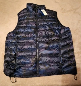 Polo Ralph Lauren Camo Terra Puffer Weste Herren Gr. XL blau leicht verstaubar - Bild 1 von 10