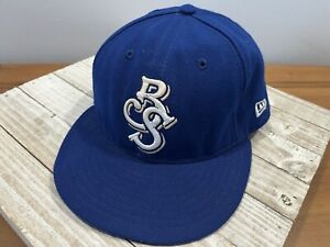 Kids New Era Blue Biloxi Shuckers Authentic Collection 59FIFTY Fitted Hat 6-3/4