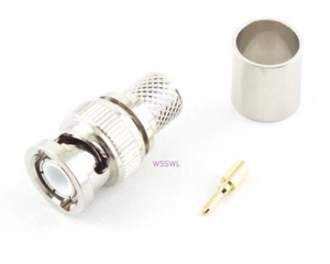BNC Male Coax Connector Crimp RG-8A/U RG-213 - USA Ham Radio Seller - Picture 1 of 1