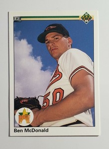 Ben McDonald Star Rookie 1990 Upper Deck card 54 Orioles RC