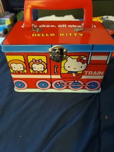 Sanrio Hello Kitty Tin Lunchbox Pencil Case 1976 Rare Vintage - Picture 1 of 7