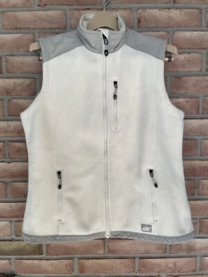 Eastern Mountain Sports Women’s Size Large Polartec Fleece Vest Full Zip Cream - Image 1 of 4