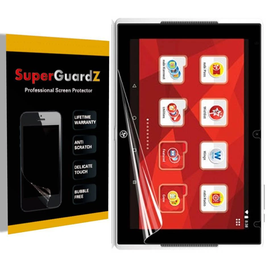 4X SuperGuardZ Clear Screen Protector Shield Guard Armor For Nabi Elev 8 - Image 1 of 4