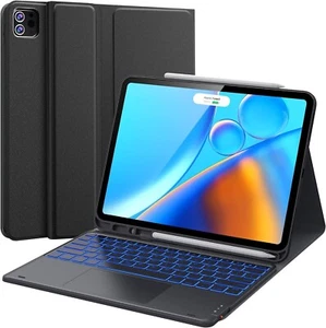 Keyboard Case Folio for 12.9" iPad Pro 6th/5th/4th/3rd 6 5 4 Gen Touchpad Pencil - Zdjęcie 1 z 21