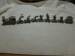 Hudson Fine Pewter Walt Disney Train WDRR Mickey's Music Band 9 Stück  - Bild 1 von 23