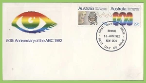 Australia 1982 50th Anniversary of ABC Radio pair on First Day Cover, Bowral - Picture 1 of 1