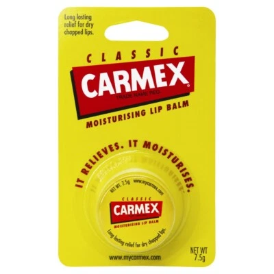 Carmex Classic Lip Balm 7.5g Jar Long Lasting Relief Dry Chapped Lips - image 1 of 2