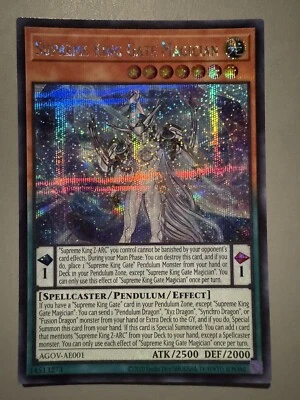 YUGIOH SUPREME KING GATE MAGICIAN (PENDULUM) ASIA ENGLISH AGOV-AE001 SECRET RARE - Image 1 of 3