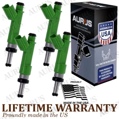 AURUS NEW 4 FUEL INJECTORS FOR 09-19 Toyota Camry RAV4 Highlander Venza Avalon - Image 1 of 4