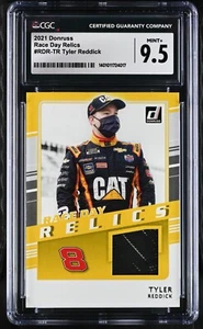 Tyler Reddick #RDR-TR CGC 9.5 (2021, Donruss) NASCAR Race Day Relics, Mint+ - Picture 1 of 2