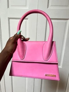 Jacquemus Le Grand Chiquito Bag Leather Large Pink - Picture 1 of 10