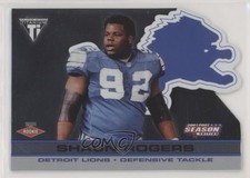 2001 Pacific Private Stock Titanium Postseason /795 Shaun Rogers #P37 Rookie RC