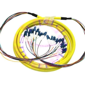 10 M LC to LC Single Mode 12 Strand 9/125 Indoor Fiber Cable Optical Patch Cord - Afbeelding 1 van 1
