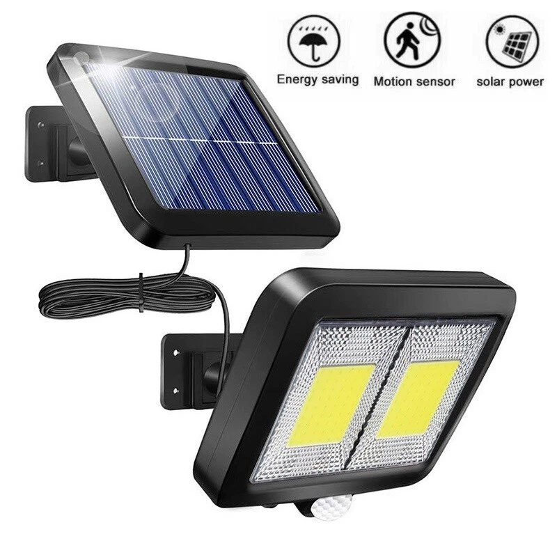 LED Solarleuchte mit Bewegungsmelder Außen Lampe Fluter Sensor Strahler Licht DE - Bild 1 von 1