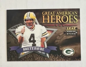 1998 Leaf Rookies & Stars #1 BRETT FAVRE /2500 Great American Heroes Packers - Picture 1 of 2