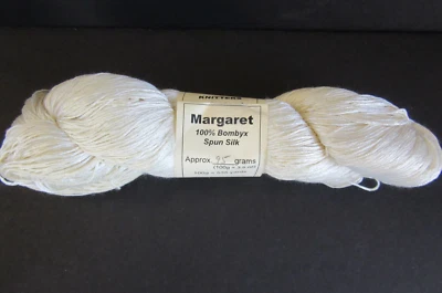 Пряжа для пальцев Treenway Margaret 100% Bombyx прядильный шелк НАТУРАЛЬНАЯ 60/2x6 95 г 3,4 унции - Изображение 1 из 4