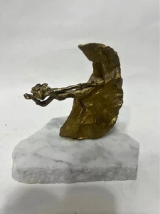 Vintage Brutalist style Brass Color Dancer Sculpture - Picture 1 of 13