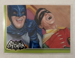 1966 Batman TV Series Batman & Robin Green Variant 1/1 William Crabb Autograph - Picture 1 of 2