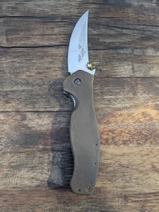 Emerson Hattin Folding Knife Rare Out Of Stock Custom Hand Made Micarta Scales - Picture 1 of 13