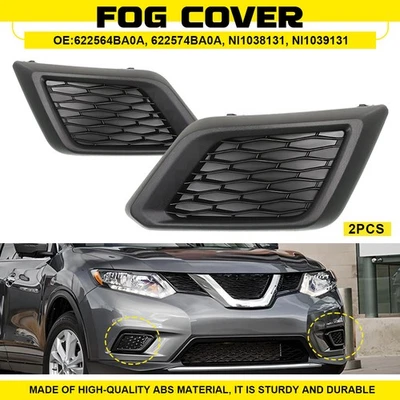 Juego de cubierta de luz antiniebla para Nissan Rogue 2014-2016 lado delantero conductor y pasajero Foto 1 de 4