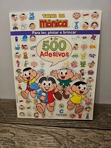Turma da Monica Sticker, Picture Coloring Book 500 stickers NEW - Picture 1 of 7