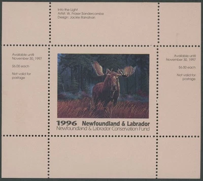 1996 CANADA-NEWFOUNDLAND & LABRADOR. CONSERVATION, MOOSE, VD.#NLW3 - Image 1 of 3