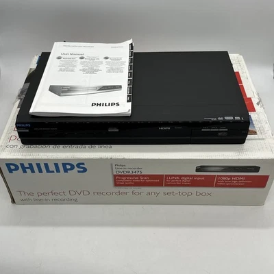 Philips DVD Player Recorder DVDR3475 HDMI 1080p Progressive Scan - Image 1 of 4