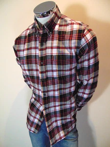 Chaps Ralph Lauren Shirt Mens Large Plaid Long Sleeve Flannel Oxford Button Down - Picture 1 of 12