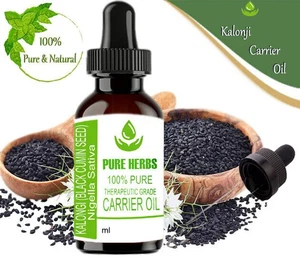 Pure Herbs kalonji (BlackCumin) Seed100% Pure&Natural Carrier Oil LN763 - Picture 1 of 10