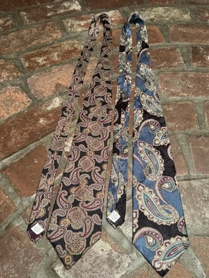 2 corbatas de colección Hanover St. para hombre 100 % seda  Foto 1 de 4