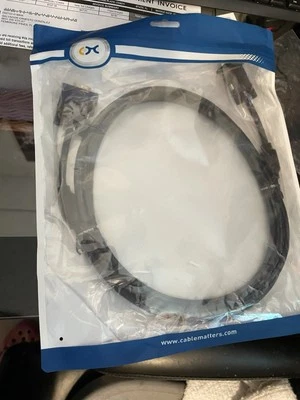 Cablematters 10 Foot VGA Monitor Cable 108001-10 New Sealed - Image 1 of 4