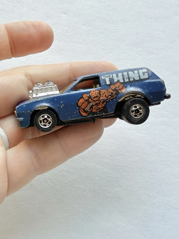Hot Wheels Heroes 1978 The Thing Poison Pinto Hong Kong Marvel Blackwalls Blue - Image 1 of 4