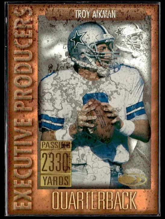 L12,845 - 1999 Donruss Executive Producers #EP4 Troy Aikman /2330 - Image 1 of 2