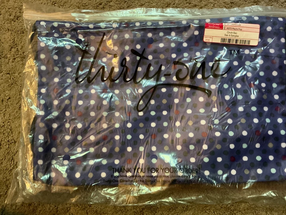 Saco de cincha con cordón Thirty One en pop juguetón Foto 1 de 1