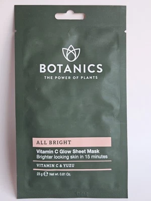Botanics - The Power of Plants - All Bright Vitamin C Glow Sheet Mask - Image 1 of 2