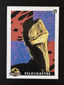 1993 Topps Jurassic Park Velociraptor Sticker Card 🔥🔥🔥 - Picture 1 of 2