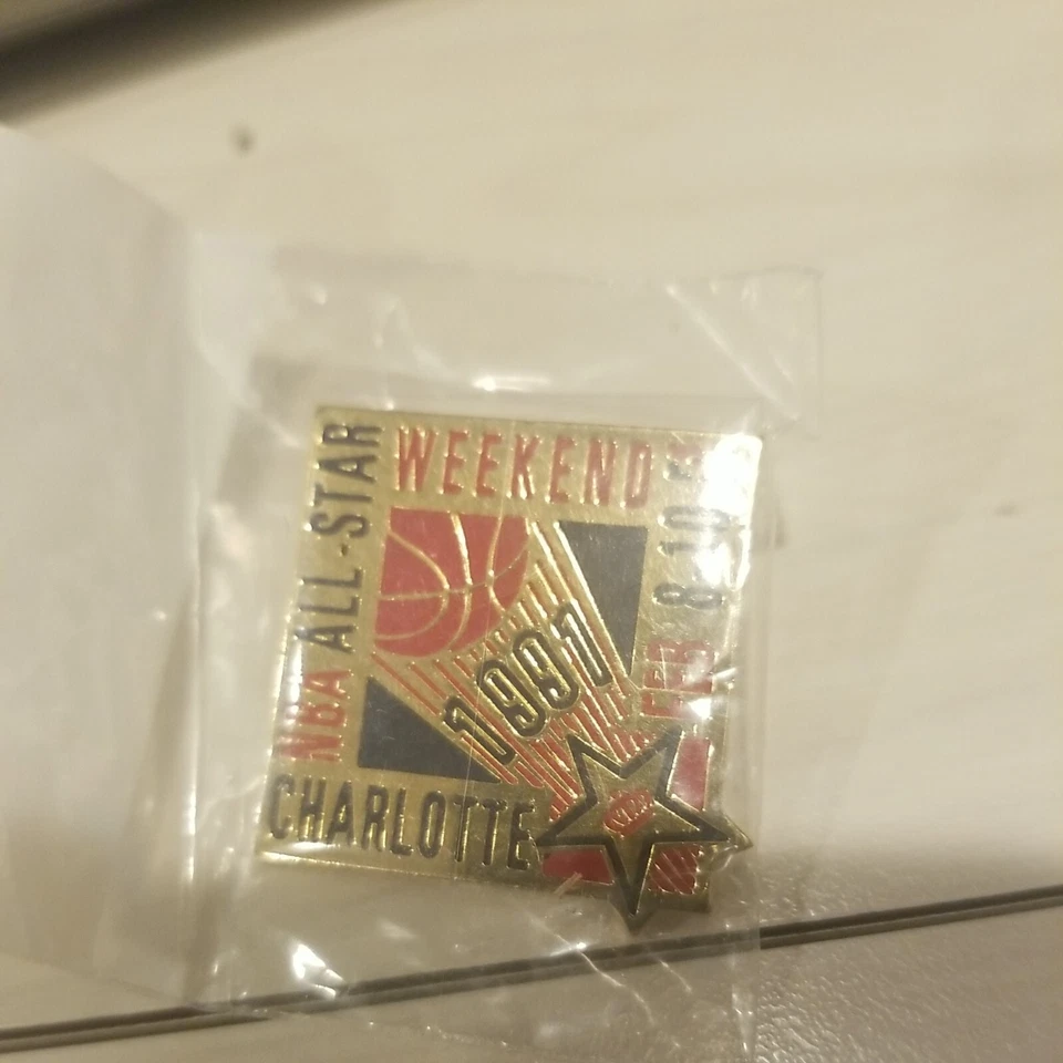 1991 nba all star game weekend lapel pin 91 Charles Barkley pin - Image 1 of 1