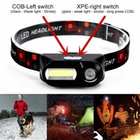6 Modes USB Rechargeable COB LED Headlamp Headlight Head Light Torch Flashlight