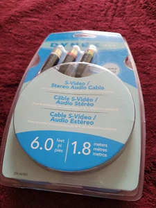Dynex DX-AV051 6ft S-Video Cable Cord w/ RCA Audio - Picture 1 of 2