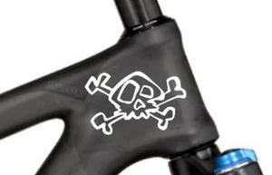 Bike Fahrrad MTB Totenkopf  Aufkleber Sticker Set 2 Stk. #TK004 - Bild 1 von 1