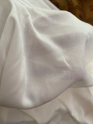 Polyester Knit Fabric Clothes One Yard White - Image 1 of 4