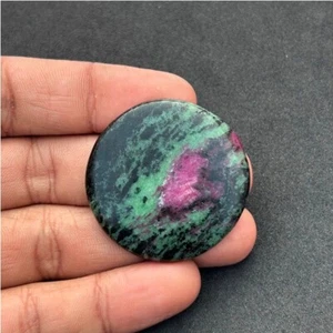 Ruby Zoisite Cabochon Natural Green Ruby Zoisite Loose Gemstone 95 Cts. ME-8832 - Picture 1 of 3