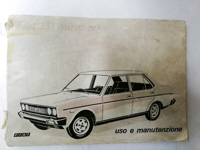 FIAT 131 MIRAFIORI Libretto Manuale uso e manutenzione - Immagine 1 di 4