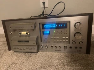 PIONEER CT-F1250 STEREO CASSETTE TAPE DECK - As is for parts or repair - Picture 1 of 9