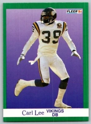 1991 FLEER CARL LEE MINNESOTA VIKINGS #285 - Image 1 of 2