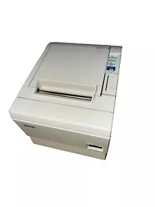 White Epson TM-T88III 80mm Thermal Receipt Printer Serial + Power Supply - Picture 1 of 2